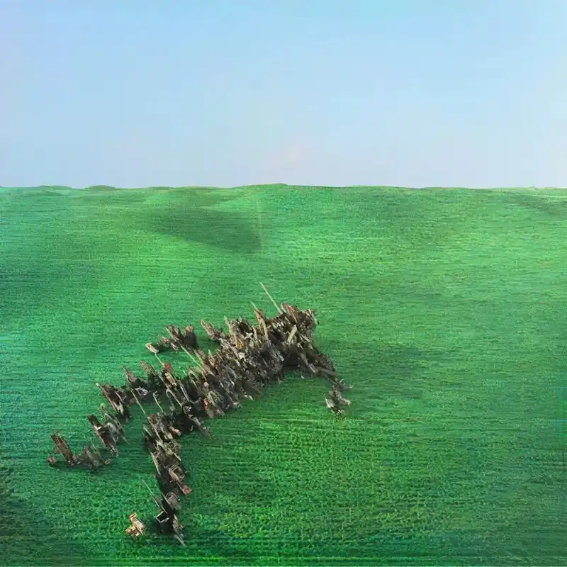 Express Delivery Squid - Bright Green Field