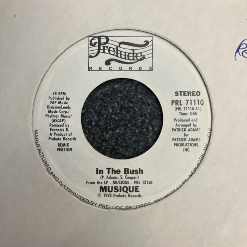 Musique - In The Bush - 7" single, Vinyl Music - Prelude Buy Direct