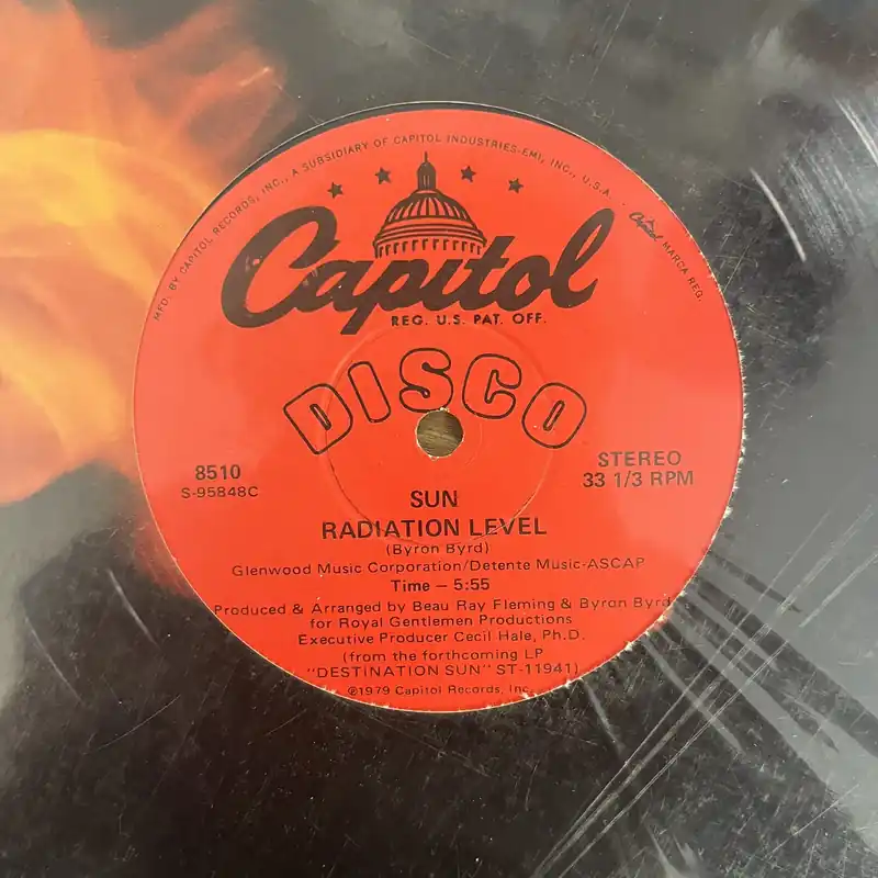 Sun - Radiation Level | Instrumental - 12" Single, Vinyl Music - Capitol Next Day Delivery
