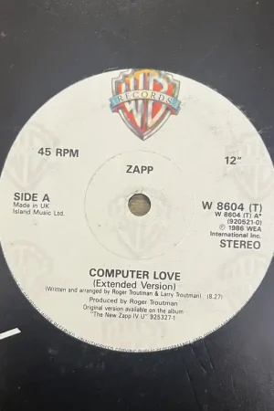 Zapp - Computer Love | It Doesnt Really Matter - 12" Single, Vinyl Music - Warner Brothers Premium