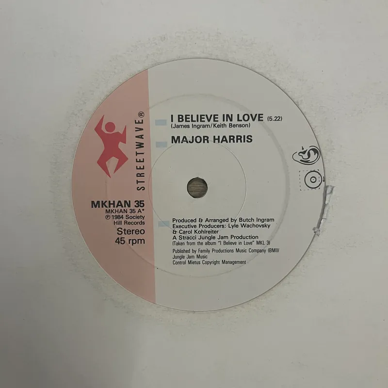 Major Harris - I Believe In Love | What Ever Happened - 12" Single, Vinyl Music - Streetwave Time-Limited