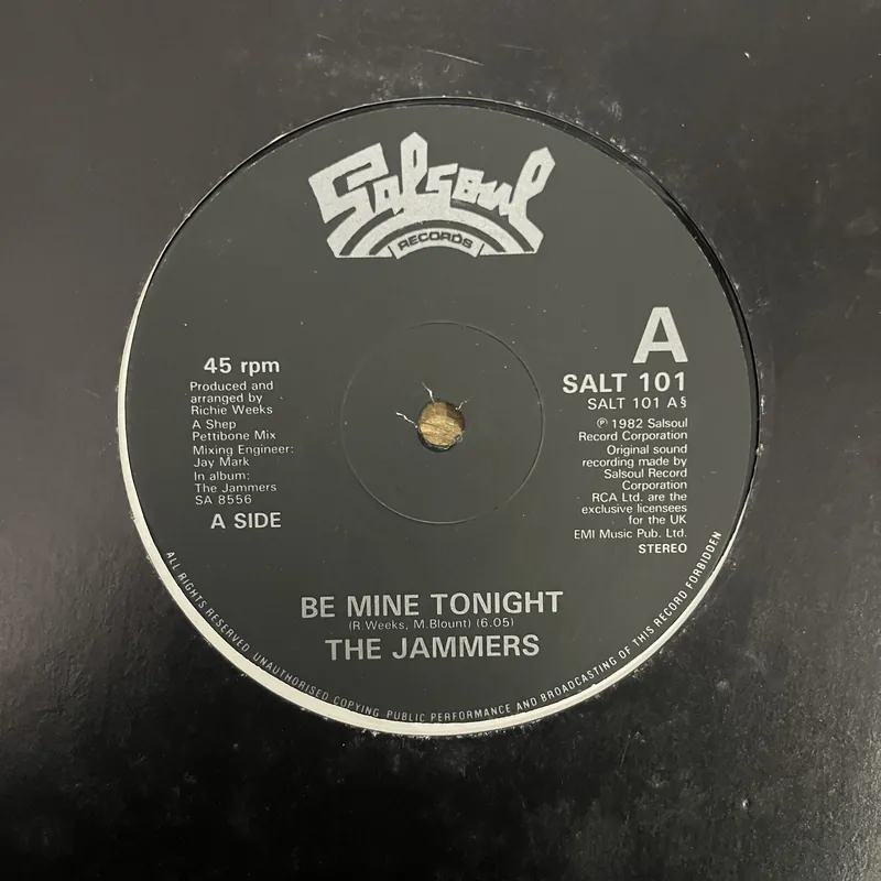 The Jammers - Be Mine Tonight | What Have You Got To Lose | And You Know That - 12" Single, Vinyl Music - Salsoul Latest