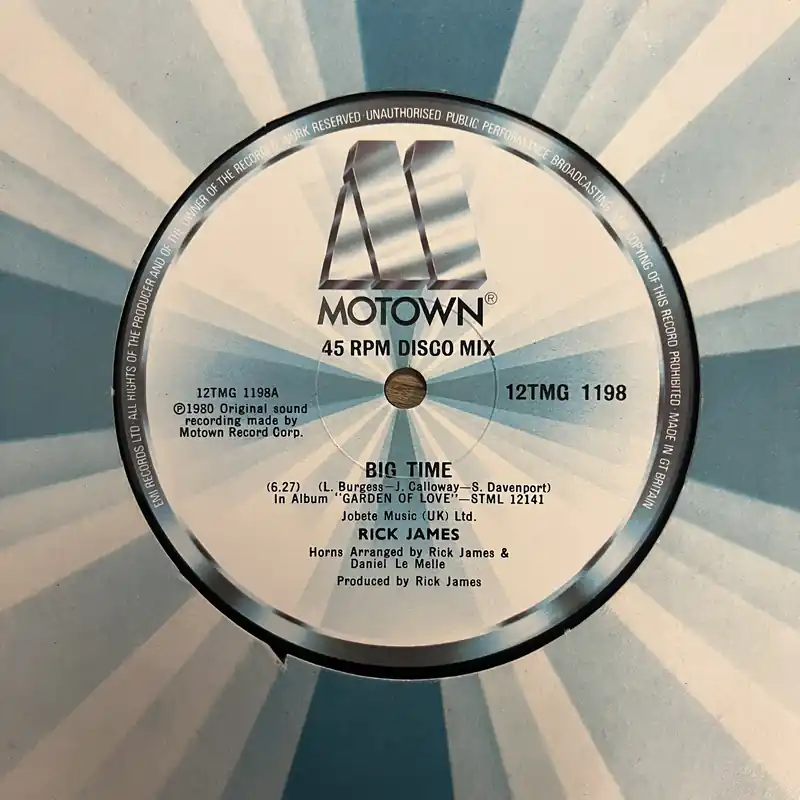 Big Sale Rick James - Big Time | Island Lady - 12" Single, Vinyl Music - Motown