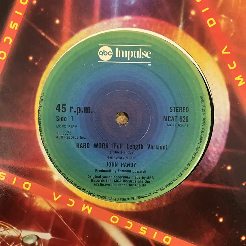 John Handy - Hard Work | Young Enough To Dream | Blues For Louis Jordan - 12" Single, Vinyl Music - Abc Impulse Exclusive Offer