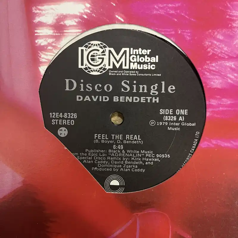 Top Rated David Bendeth - Feel The Real | Breakdown | Feel The Real - 12" Single, Vinyl Music - Inter Global Music