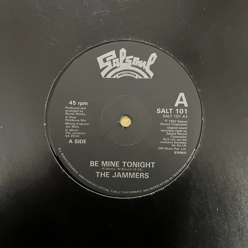 The Jammers - Be Mine Tonight | What Have You Got To Lose | And You Know That - 12" Single, Vinyl Music - Salsoul Premium