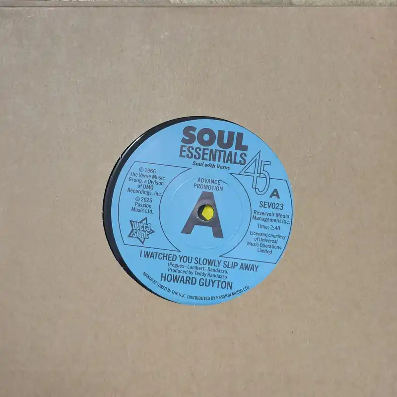 Howard Guyton/The High Keys - I Watched You Slowly Slip Away / Living A Lie (DJ Copy) - 7" single, Vinyl Music - Outta Sight Get Yours