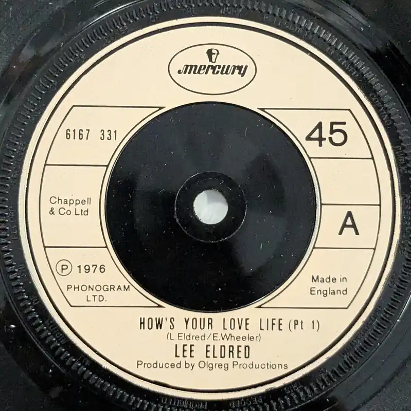 Modern Lee Eldred - Hows Your Life - 7" single, Vinyl Music - Mercury