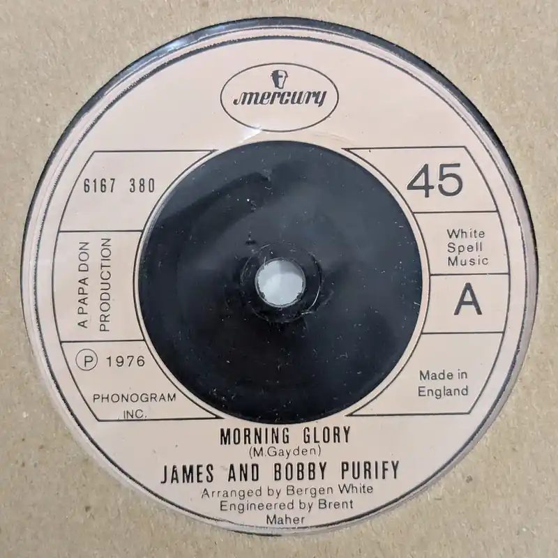 Direct From Manufacturer James And Bobby Purify - Morning Glory - 7" single, Vinyl Music - Mercury