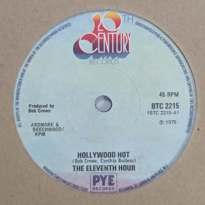 The Eleventh Hour - Hollywood Hot - 7" single, Vinyl Music - 20Th Century Flash Sale