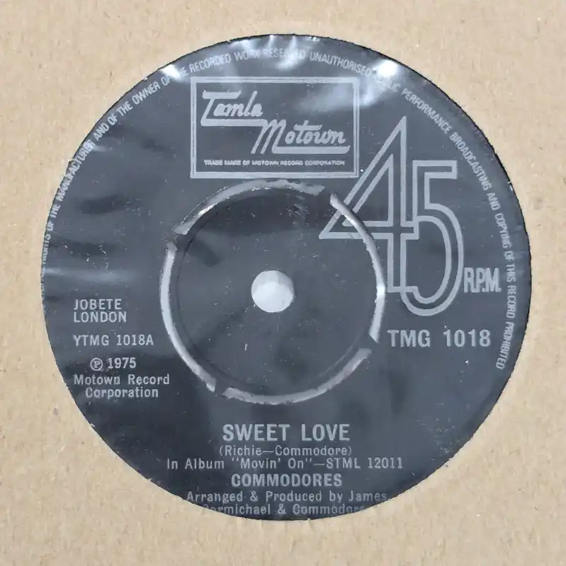 Commodores - Sweet Love - 7" single, Vinyl Music - Tamla Motown Popular