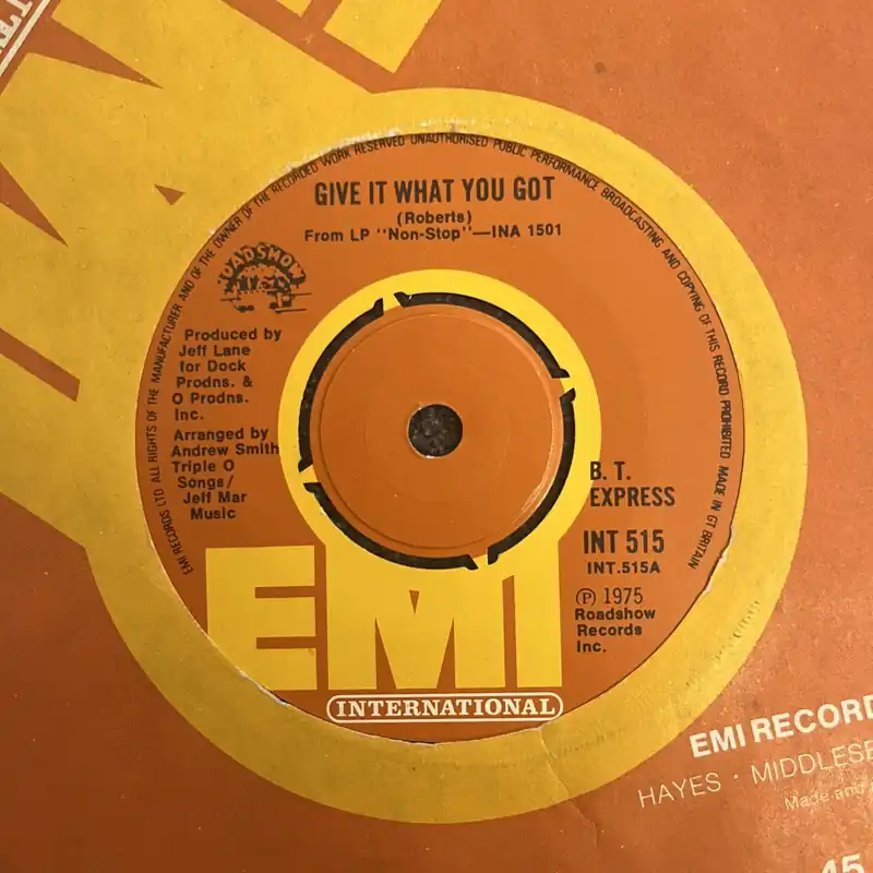 Order Now Bt Express - Give It What You Got | Happiness - 7" single, Vinyl Music - Emi