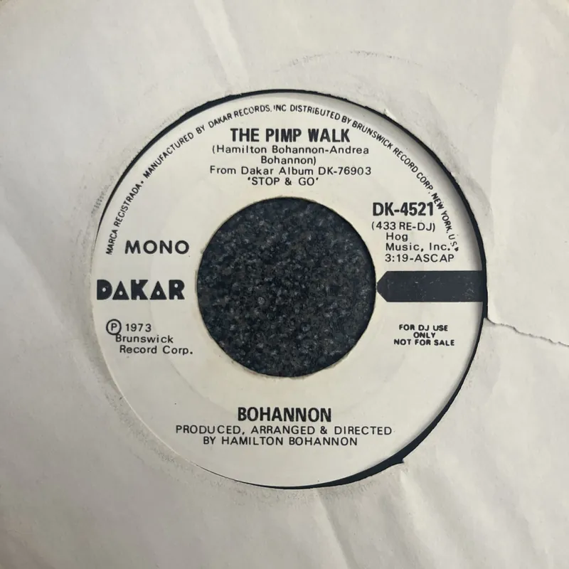Big Sale Hamilton Bohannon - The Pimp Walk - 7" single, Vinyl Music - Dakar