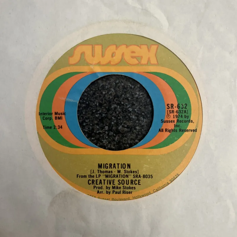 Get Yours Creative Source - Migration | I Just Cant See Myself Without You - 7" single, Vinyl Music - Sussex