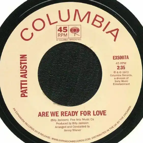 Patti Austin - Are We Ready For Love/Didn"T Say A Word - 7" single, Vinyl Music - Expansion Best Choice
