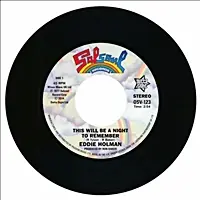Fan Favorite Eddie Holman - This Will Be A Night To Remember/Ten Per Cent - 7" single, Vinyl Music - Outta Sight
