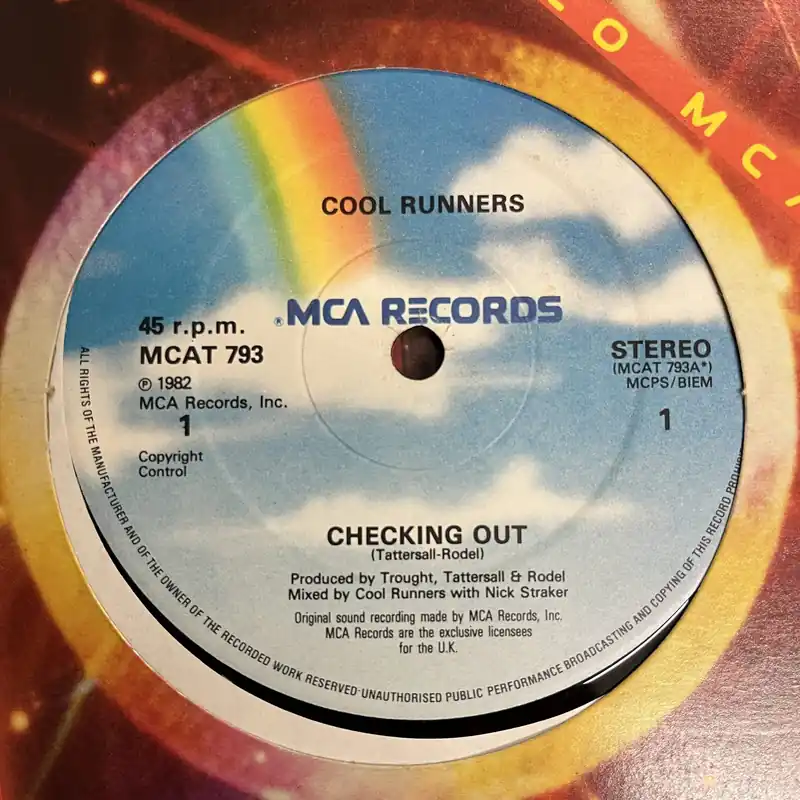 Cool Runners - Checking Out|High On A Feeling - 12" Single, Vinyl Music - Mca Warranty Included