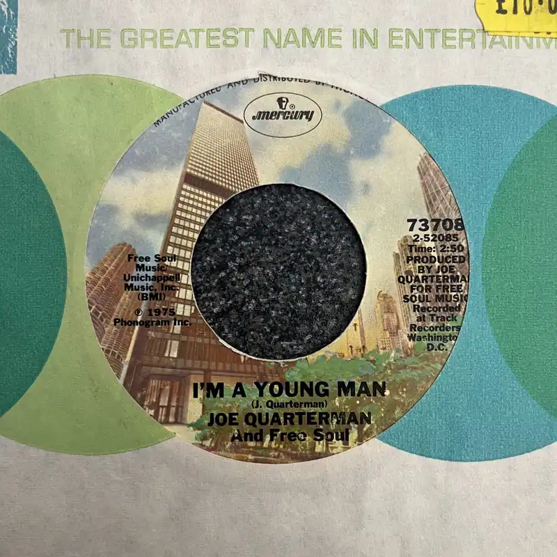 Crafted Joe Quarterman & Free Soul - Im A Young Man - 7" single, Vinyl Music - Mercury