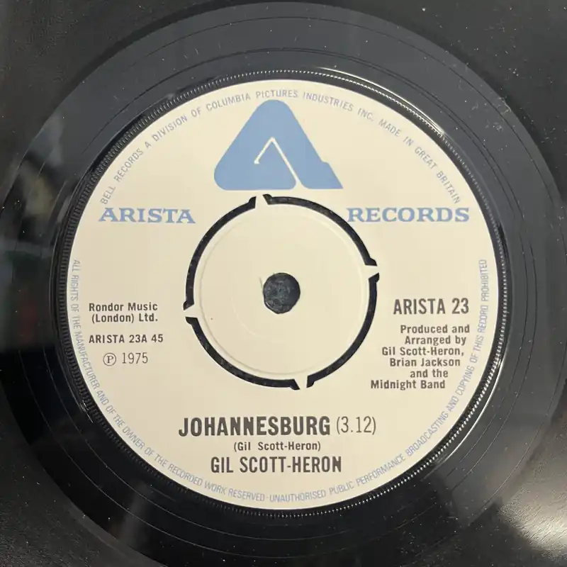 Gil Scott Heron - Johannesburg | Fell Together - 7" single, Vinyl Music - Arista Free Returns