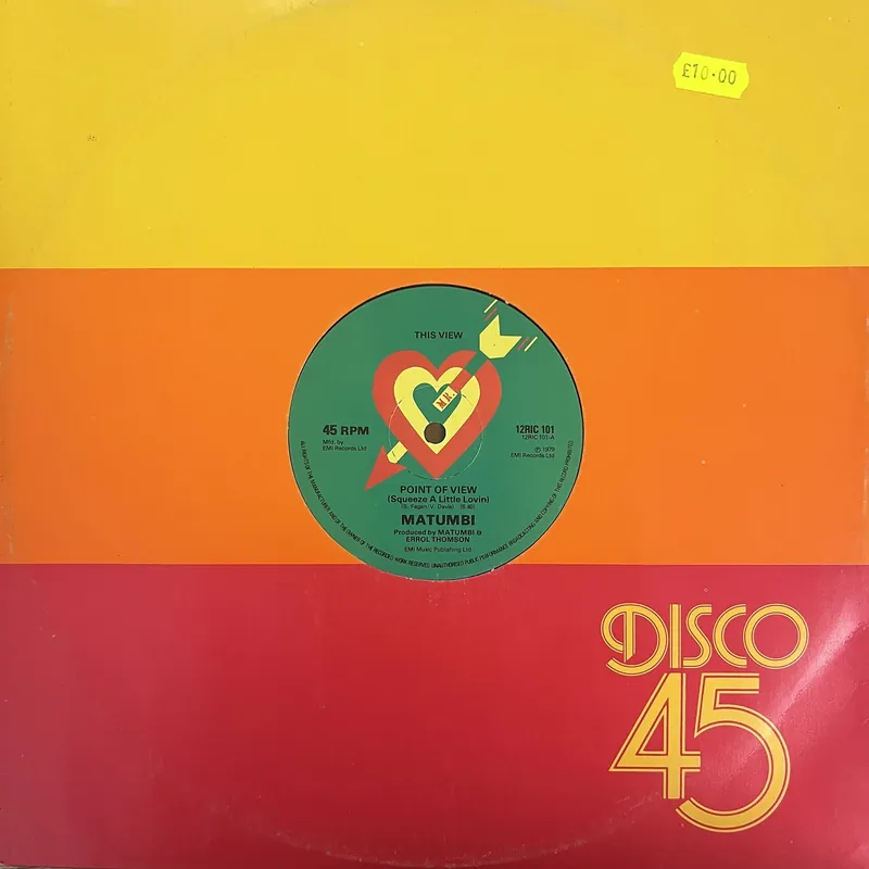 Matumbi - Point Of View/Pretender - 12" Single, Vinyl Music - Matumbi Viral