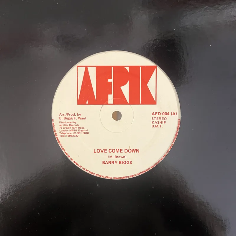 Barry Biggs - Love Come Down | Love Come Down Pt 2 - 12" Single, Vinyl Music - Afrik Crafted