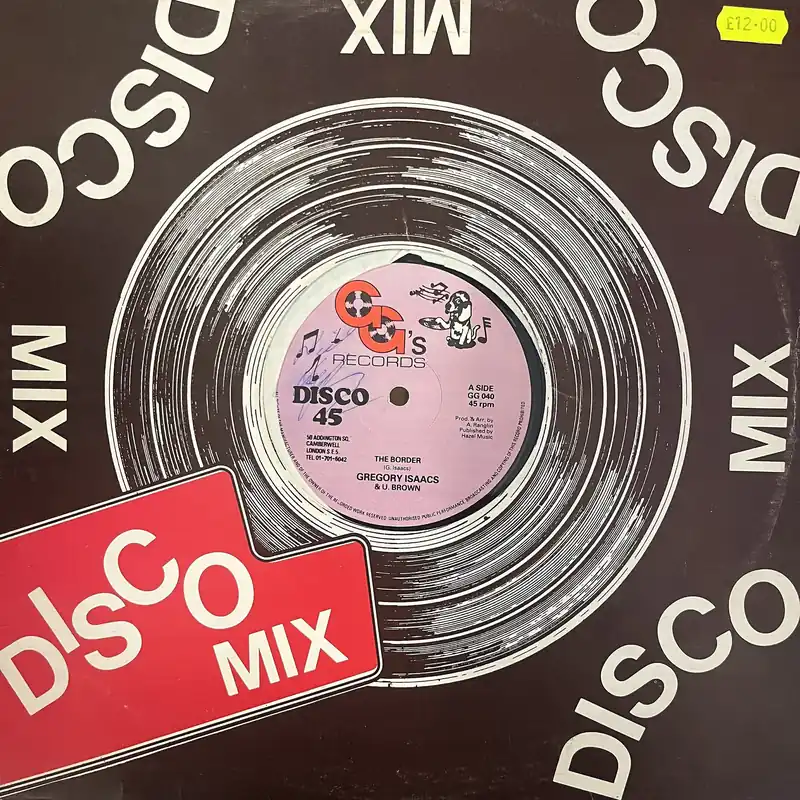 Weekend Sale GGs All Stars, Gregory Isaacs - The Border | Out Of Rome - 12" Single, Vinyl Music - Gg