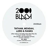 Certified Tatham Mensah Lord And Ranks - Two Way Here One Way Go/No Facetime/Bbq - 12" Single, Vinyl Music - 2000 Black