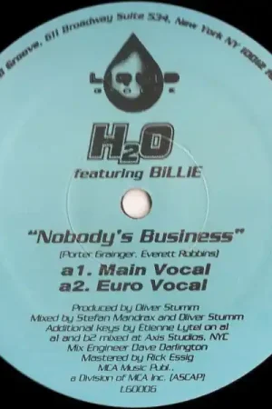 Direct From Factory H₂O* Featuring Billie : Nobody's Business 12" (VG+ / VG) - Dig Vinyl