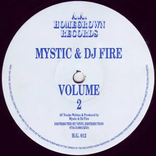Discount Mystic & DJ Fire* : Volume 2 12" (VG / Generic) - Dig Vinyl