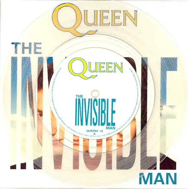 Queen : The Invisible Man 7", Single, Cle (NM or M- / NM or M-) - Dig Vinyl Warranty Included