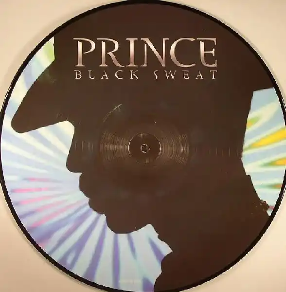 Free Returns Prince : Black Sweat 12", Pic (VG+ / VG+) - Dig Vinyl