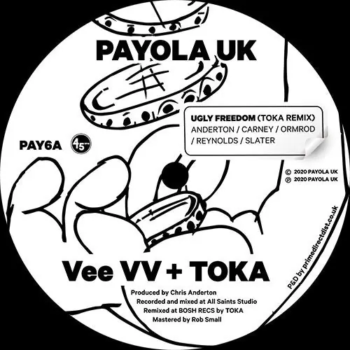 Vee VV, TOKA : Ugly Freedom (Toka Remix) 12", Single (M / M) - Dig Vinyl Certified
