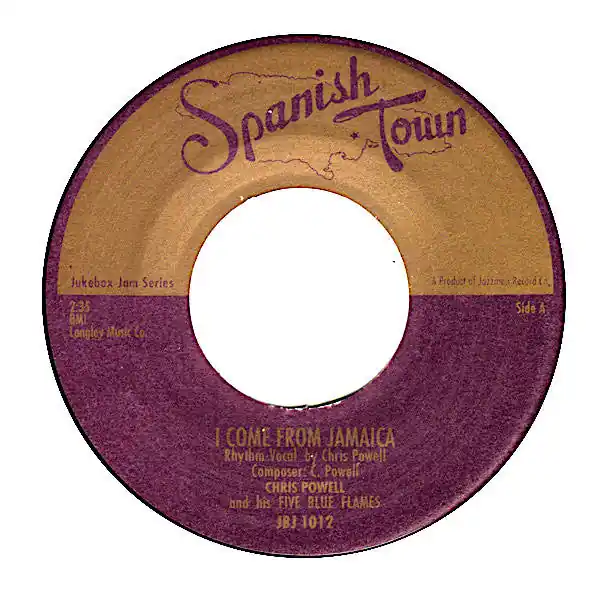 Chris Powell And His Five Blue Flames* : I Come From Jamaica / Country Girl Blues 7", Single (VG+ / Generic) - Dig Vinyl Cheap