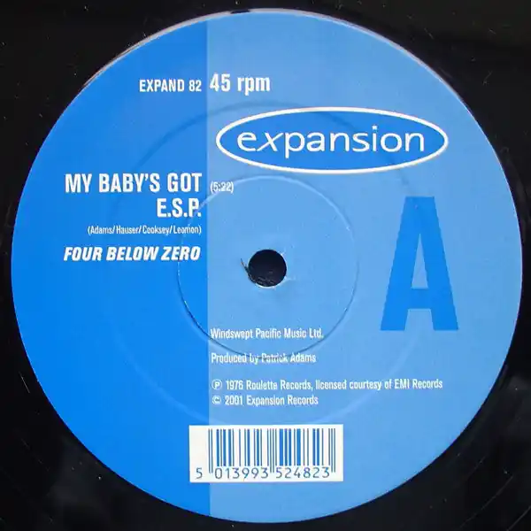 Four Below Zero / Charles Johnson : My Baby's Got E.S.P. / Never Had A Love So Good 12" (VG+ / VG+) - Dig Vinyl Popular