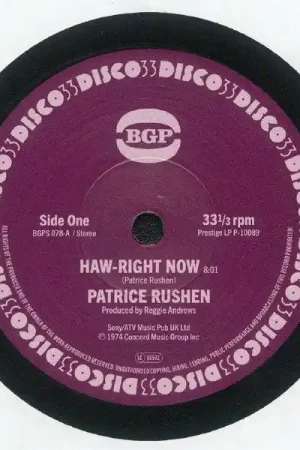 Direct From Factory Patrice Rushen : Haw-Right Now / Kickin' Back 7", Single (M / M) - Dig Vinyl