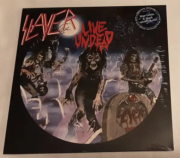 Slayer : Live Undead 12", EP, RE, RM, Blu (M / M) - Dig Vinyl Free Shipping