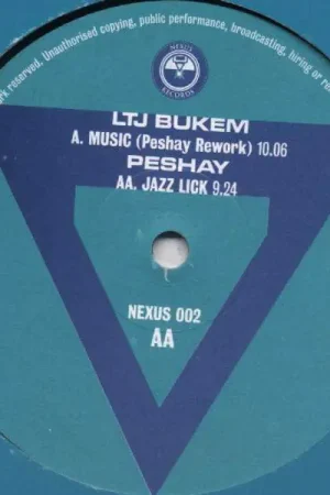 No Minimum Order LTJ Bukem / Peshay : Music (Peshay Rework) / Jazz Lick 12" (VG+ / VG) - Dig Vinyl