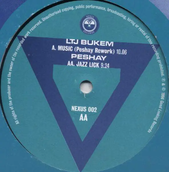 No Minimum Order LTJ Bukem / Peshay : Music (Peshay Rework) / Jazz Lick 12" (VG+ / VG) - Dig Vinyl