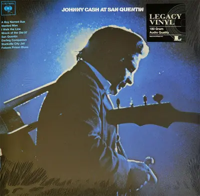 Johnny Cash : Johnny Cash At San Quentin LP, Album, RE, RP, 180 (M / M) - Dig Vinyl Buy Online