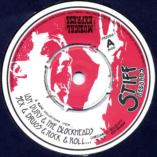 Place Order Ian Dury And The Blockheads / Ian Dury & The Kilburns : Sex & Drugs & Rock & Roll... 7" (VG+ / Not Graded) - Dig Vinyl