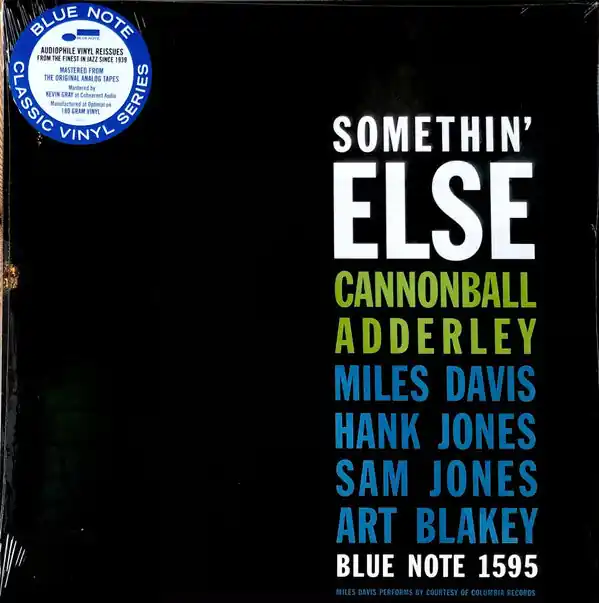 Cannonball Adderley : Somethin' Else LP, Album, RE, 180 (M / M) - Dig Vinyl Best Choice