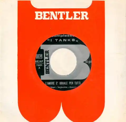I Tanks : L'Amore È Uguale Per Tutti 7" (VG / Not Graded) - Dig Vinyl No Minimum Order