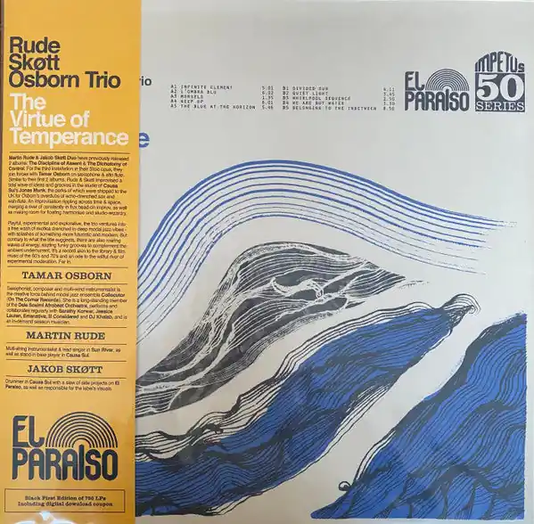 High Quality Rude Skøtt Osborn Trio : The Virtue of Temperance LP, Ltd, Bla (NM or M- / NM or M-) - Dig Vinyl