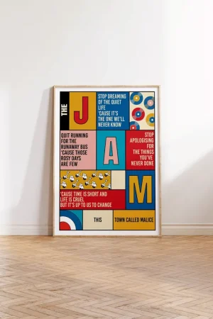 The Jam - A Town Called Malice - Art Print Free Shipping