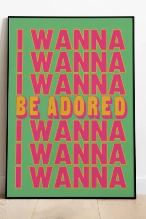 Stone Roses I Wanna Be Adored - Art Print Trusted Brand