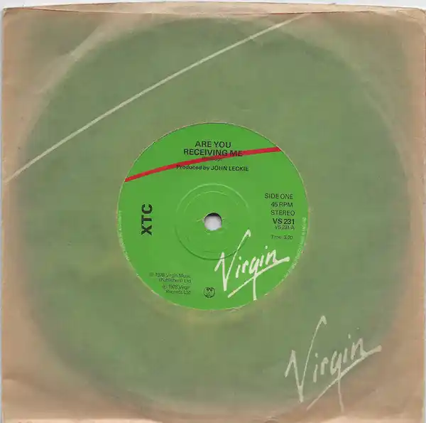 XTC : Are You Receiving Me? 7", Single, Sol (VG+ / VG) - Dig Vinyl Limited Edition