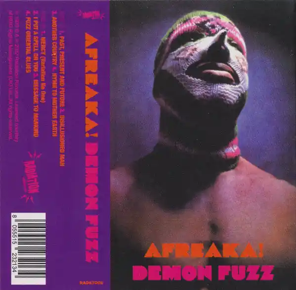 Demon Fuzz : Afreaka! Cass, Album, RE, Pin (M / M) - Dig Vinyl Direct From Factory