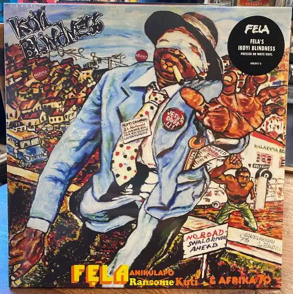 Fela Anikulapo Kuti* & Afrika 70* : Ikoyi Blindness LP, Album, RE, Whi (M / M) - Dig Vinyl New Arrival