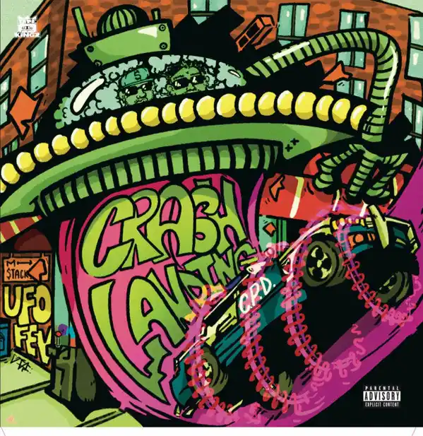UFO FEV, M. Stacks : Crash Landing LP, Album, Ltd (M / M) - Dig Vinyl Price Cut