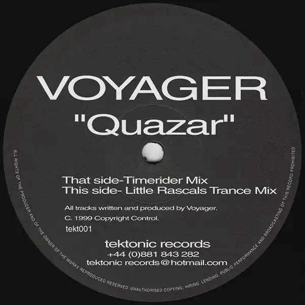 Bargain Voyager : Quazar 12" (VG / Generic) - Dig Vinyl